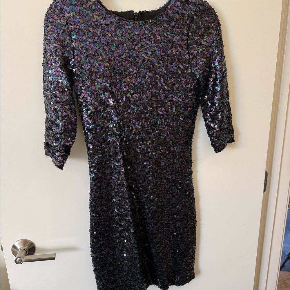 BB Dakota Oil Slick Sequin Mini Dress